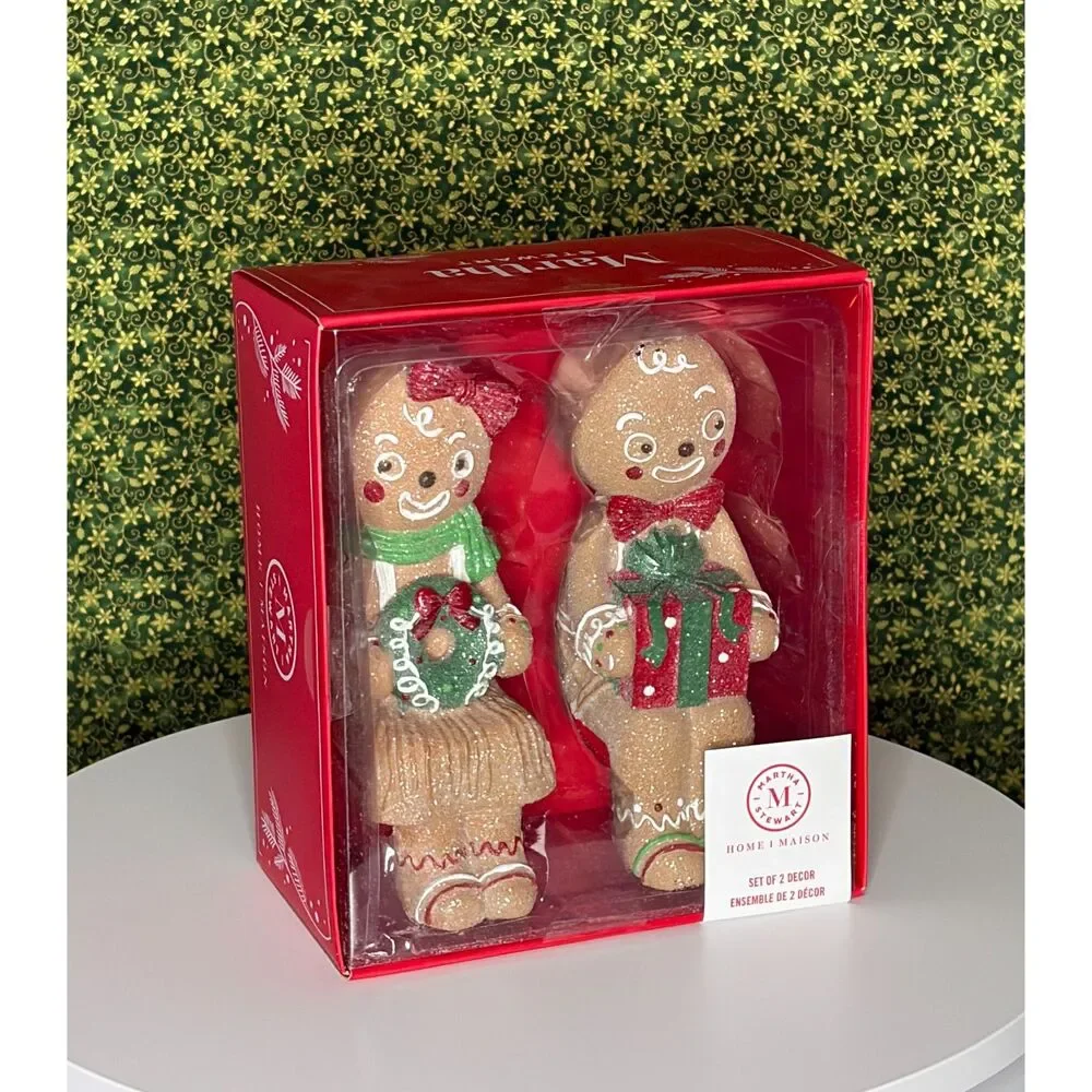 Martha Stewart Gingerbread Sitters Set of two